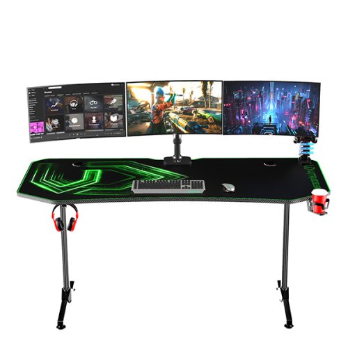 ULTRADESK Herní stůl FRAG XXL 160×75 cm — více barev - Vyberte variantu: Frag XXL zelená