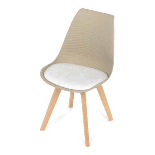 Židle jídelní, cappuccino plast, CT-X7055 CAP
