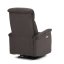 TV a relaxační křeslo s elektrickým ovládáním, potah hnědá látka