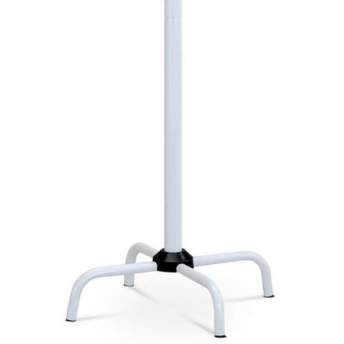 Věšák stojanový, kovová konstrukce, černý leský lak, výška 182 cm, nosnost 10 kg - Brevné variany: Černá
