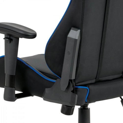 Kancelářská židle houpací mech., černá koženka, plast. kříž