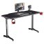 ULTRADESK Herní stůl FRAG 140×66 cm — více barev - Vyberte variantu: Frag černá