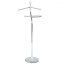 Němý sluha, výška 118 cm, masiv kaučukovník, hnědé moření, kov chrom, nos. 5 kg - Brevné variany: Přírodní