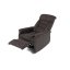 TV a relaxační křeslo s elektrickým ovládáním, potah hnědá látka