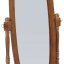 Zrcadlo stojací, v.151 cm, konstrukce z masivního kaučukovníku, moření dub - Brevné variany: Dub