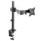 ULTRADESK Polohovatelný držák SKELETON Single pro monitor — černá