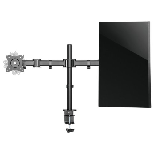 ULTRADESK Polohovatelný držák SKELETON Double pro 2 monitory — černá