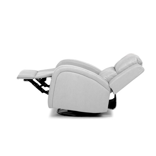 TV a relaxační křeslo, manuální polohování, potah šedá látka v dekoru kůže - Brevné variany: Šedá