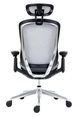 Kancelářská židle Antares BAT NET PDH + FOOTREST — šedá