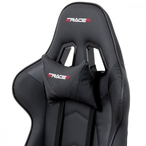 Kancelářská židle houpací mech., černá koženka, plast. kříž