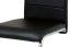 Jídelní židle, potah černá ekokůže, kovová podnož, šedý matný lak - Brevné variany: Bílá