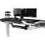 ULTRADESK Herní stůl FORCE SNOW 166×70 cm — bílá