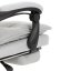 Kancelářské křeslo s podnožkou, potah šedá látka, PC mechanismus s aretací - Brevné variany: Stříbrná