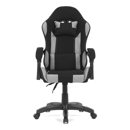Kancelářské křeslo, permanentní kontakt s aretací, černá látka, KA-R209 GREY - Brevné variany: Šedá