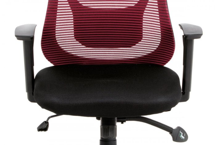 Kancelářská židle, synchronní mech., černá MESH, plast. kříž