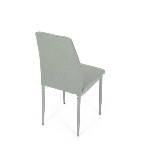 Židle jídelní, béžová látka, šedé kovové nohy - Brevné variany: Hnědá