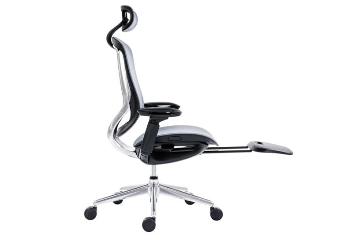 Kancelářská židle Antares BAT NET PDH + FOOTREST — šedá