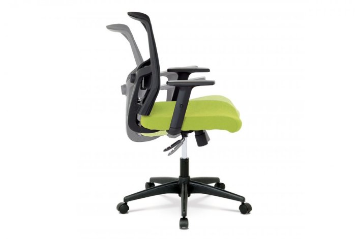 Kancelářská židle, látka černá, houpací mechanismus