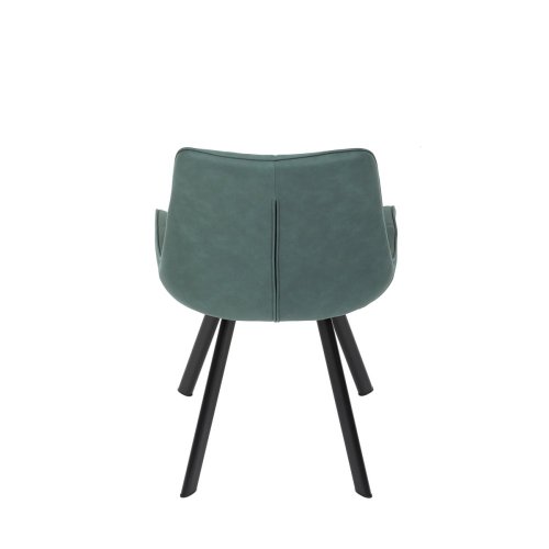 Židle jídelní, černá látka v dekoru broušené kůže, černý kov - Brevné variany: GRN3