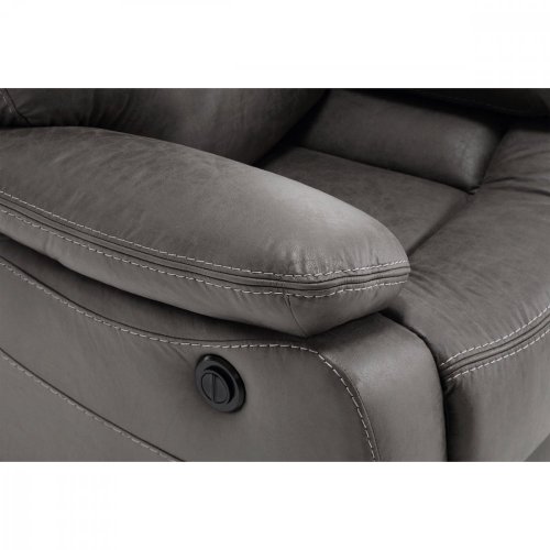 TV a relaxační křeslo s elektrickým ovládáním, potah coffee látka v dekoru vintage, 1 motor 240V - Brevné variany: Hnědá