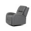 TV a relaxační křeslo, manuální polohování, potah šedá látka v dekoru kůže - Brevné variany: Šedá