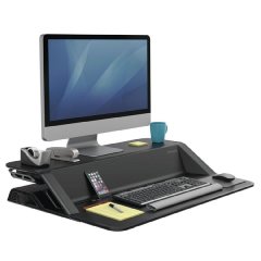 Pracovní stanice, Sit-Stand Lotus, černá, plast-kov, Fellowes