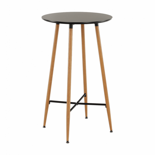 Barový stůl IMAM, průměr 60 cm — více barev - Vyberte variantu: Černá (261521)