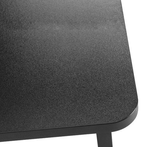 Podstavec pod monitor, prostor pro klávesnici, rychlá montáž, černý, ocel, dřevotříska, 20 kg nosnost, Powerton, ergo