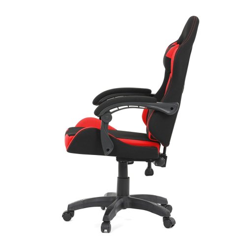 Kancelářské křeslo, permanentní kontakt s aretací, černá látka, KA-R209 GREY - Brevné variany: Šedá