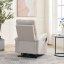 Křeslo polohovací masážní s výhřevem,  8bodová vibrační masáž, zvedací systém, USB, krémová látka - Brevné variany: Krémová
