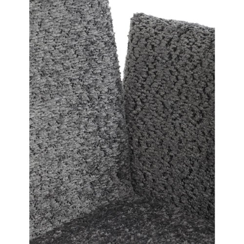 Židle jídelní, krémová látka, černý kov, otočný mechanismus 90°/90° (L/P) - funkce reset - Brevné variany: Šedá