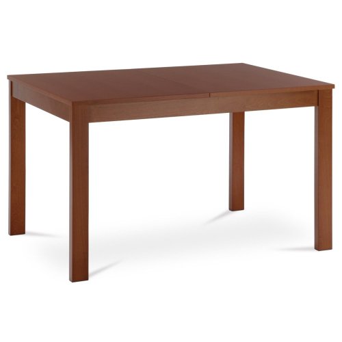 Jídelní stůl rozkládací 120+30x80x74 cm, deska MDF, dýha, nohy masiv, tmavý buk