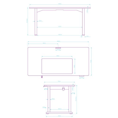 ULTRADESK Výškově nastavitelný stůl UPLIFT 160×75 cm — více barev - Vyberte variantu: Ultradesk UPLIFT hnědá