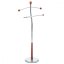 Němý sluha, výška 118 cm, masiv kaučukovník, hnědé moření, kov chrom, nos. 5 kg - Brevné variany: Přírodní