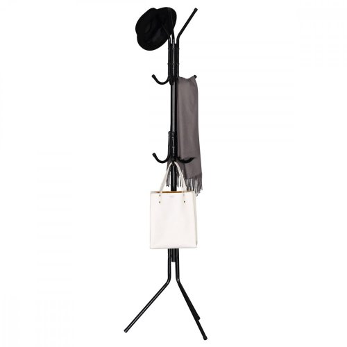 Stojanový věšák s výškou 170,5 cm — černá