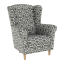Křeslo ušák, látka patchwork N1, CHARLOT (0000109530) — Memela.cz
