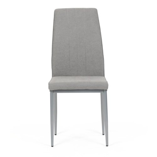 Židle jídelní, béžová látka, šedé kovové nohy - Brevné variany: Hnědá