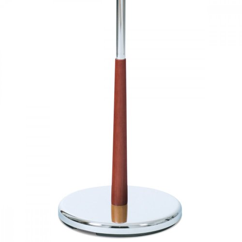 Němý sluha, výška 118 cm, masiv kaučukovník, hnědé moření, kov chrom, nos. 5 kg - Brevné variany: Přírodní