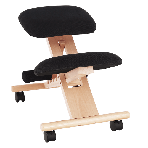 Ergonomická klekačka, černá/buk, GROCO (0000279425) — Memela.cz