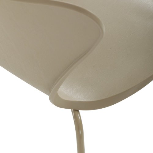 Židle jídelní, cappucino plast, čtyřnohá kovová podnož - Brevné variany: Cappuccino