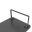Podstavec pod monitor, prostor pro klávesnici, rychlá montáž, černý, ocel, dřevotříska, 20 kg nosnost, Powerton, ergo