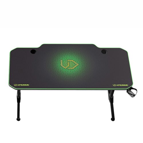 ULTRADESK Herní stůl FRAG 140×66 cm — více barev - Vyberte variantu: Frag černá