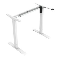 Rám stolu, elektricky nastavitelná výška, rozsah 500 mm, bílý, 70 kg nosnost, ergo