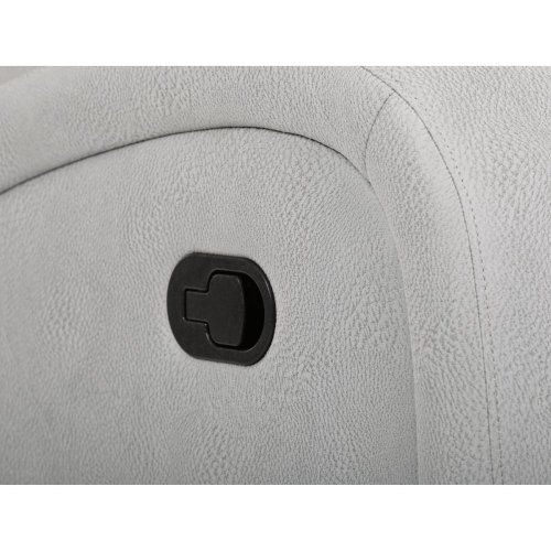 TV a relaxační křeslo, manuální polohování, potah šedá látka v dekoru kůže - Brevné variany: Šedá