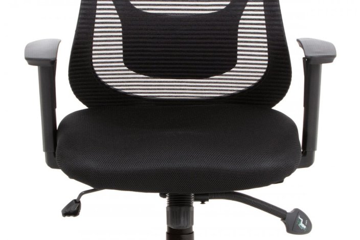 Kancelářská židle, synchronní mech., černá MESH, plast. kříž - Barevné varianty: Černá