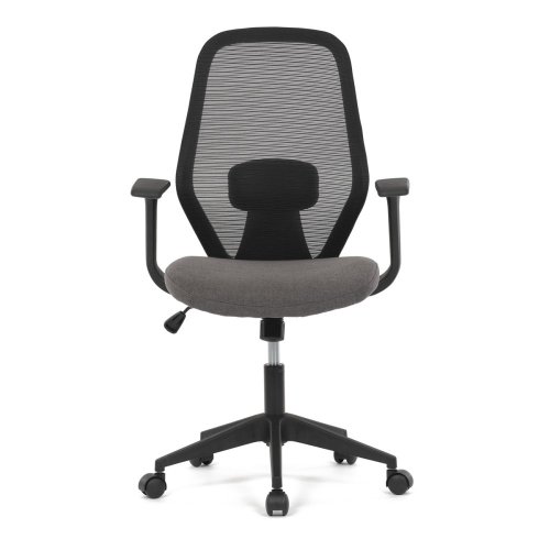 Židle kancelářská, látka černá, houpací mechanismus, kolečka pro tvrdé povrchy - Brevné variany: Černá