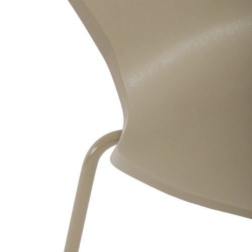 Židle jídelní, cappucino plast, čtyřnohá kovová podnož - Brevné variany: Cappuccino