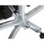 Křeslo kancelářské, černá ekokůže, chromový kříž, houpací mechanismus, nosnost 150kg - Brevné variany: Černá