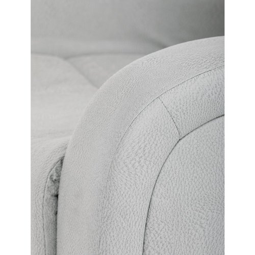 TV a relaxační křeslo, manuální polohování, potah šedá látka v dekoru kůže - Brevné variany: Šedá