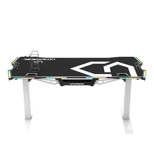 ULTRADESK Herní stůl FORCE SNOW 166×70 cm — bílá